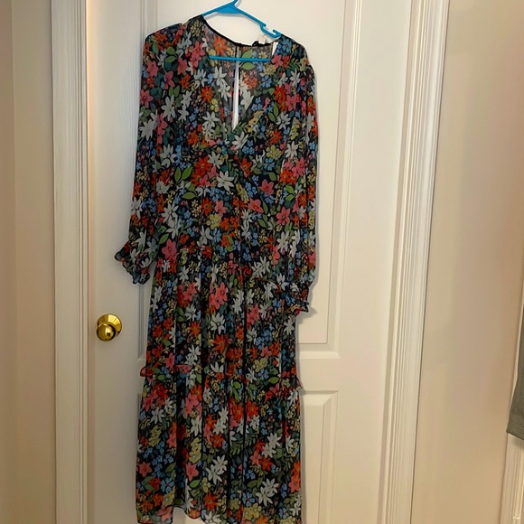Top shop floral dress Sz 14 - Picture 2 of 3
